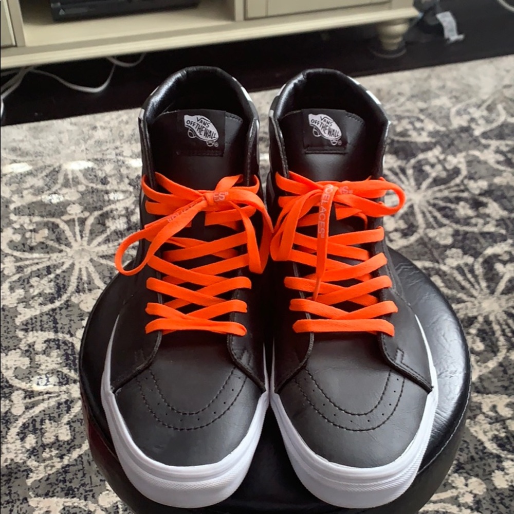 Vans leather high tops